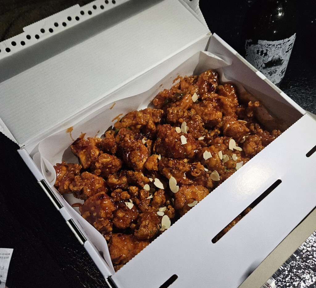 Mansuk Dakgangjeong, a famous sweet crispy chicken shop in Gangneung