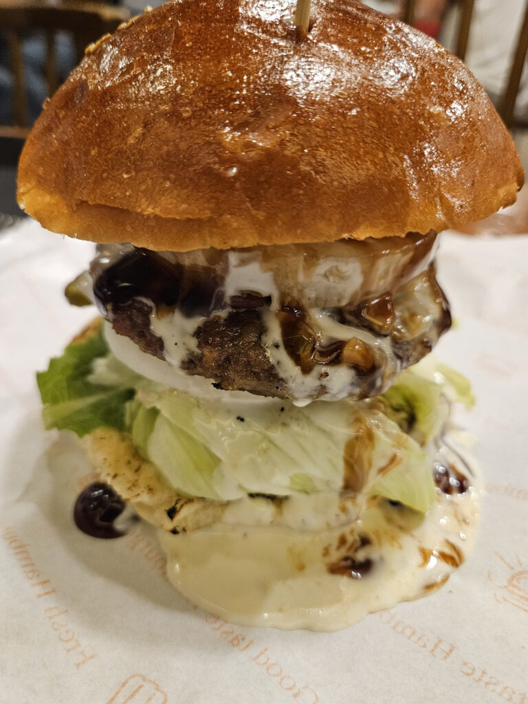 The Hawaiian Burger at Burgerworks