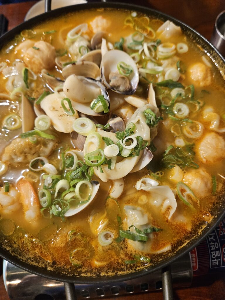 Spicy Seafood Dumpling Hot Pot